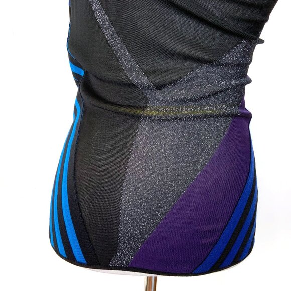 Gucci Cowl Neck Mix Media Knit Sleeveless Top Sz 6-8 - Picture 4 of 16